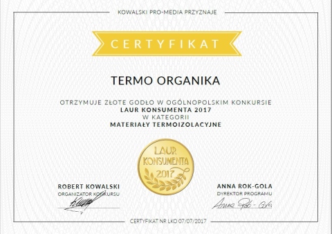 Termo Organika - Laur Konsumenta - nagroda